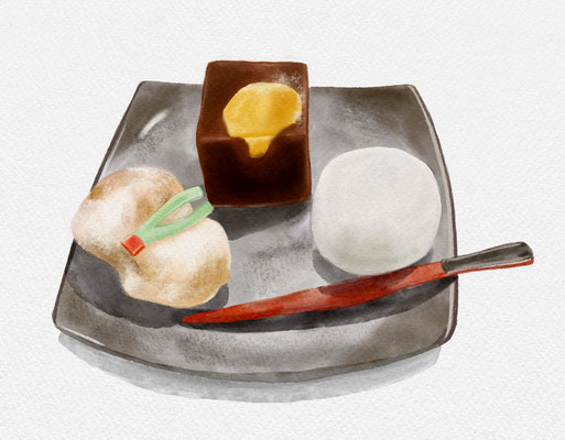 和菓子　イラスト