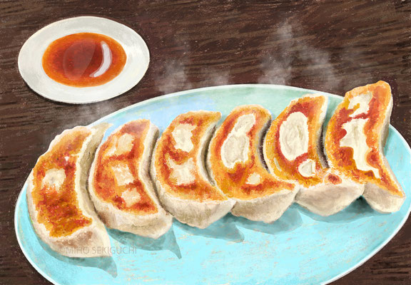 餃子、イラスト