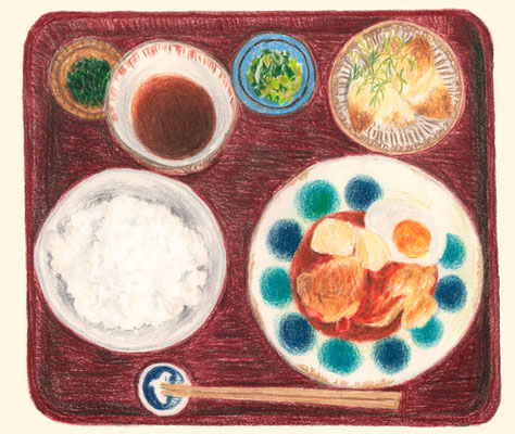 カフェランチ　イラスト