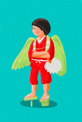 天狗　イラスト