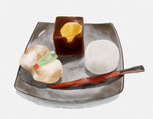 和菓子　イラスト