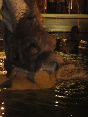Particolare della Fontana del Tritone a Piazza Barberini, Roma