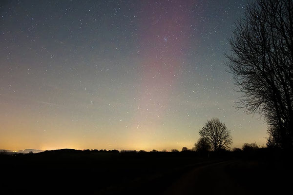 Sternenhimmel mit leichter Aurora