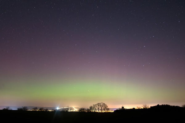 Aurora über Neuhof (Osthessen)