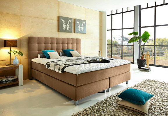 WELCON Rockstar Boxspringbett in braun