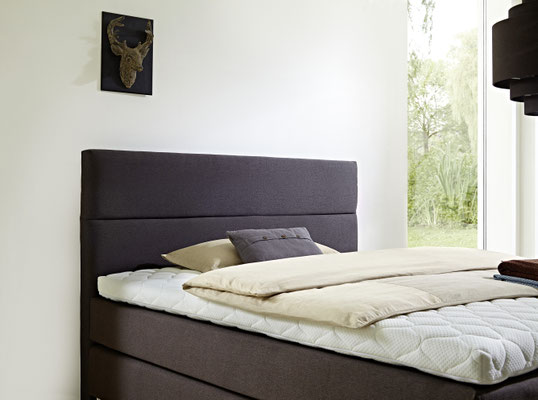 Boxspringbett in grau 140x200, 140x210, 140x220, 160x200, 160x210, 160x220, 180x200, 180x210, 180x220, 200x200, 200x210, 200x220, 210x200, 210x210, 210x220, 220x200, 220x210 und 220x220