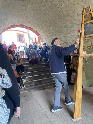 9. Campana Festival der Klänge Schloss Rochsburg, Eröffnung Martin Bläse, Glockenturm