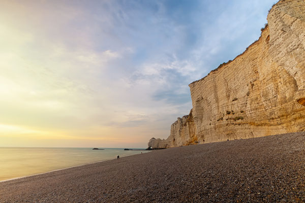 Beach at Etretrat Normandy in France