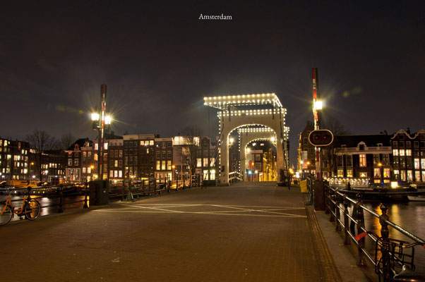 Amsterdam Magere brug The Netherlands Cityscape