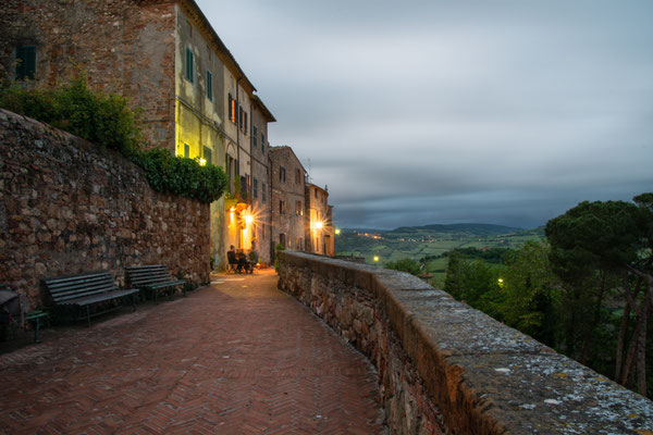 Cityscape of Pienza in Tuscany, Italy