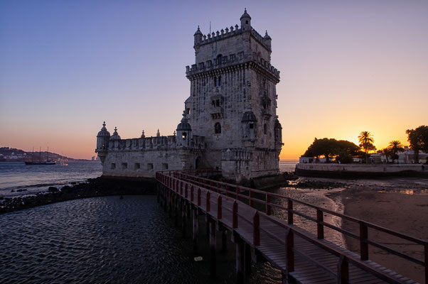 Portugal Lissabon Belem Waterscape Sunset