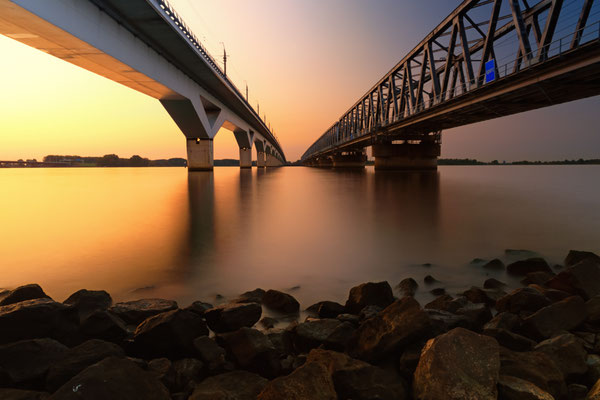 Sunset at Hollands Diep, the Netherlands