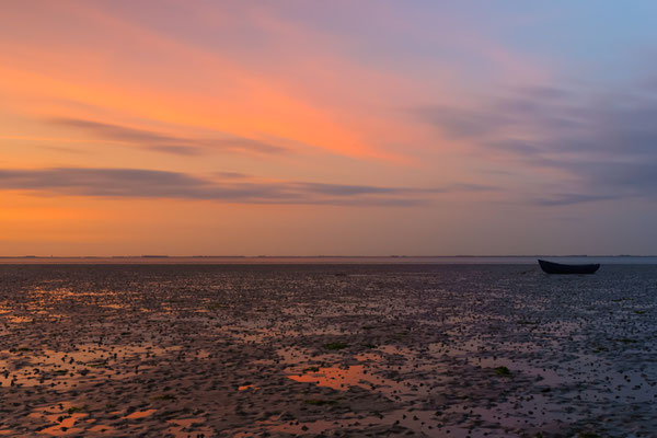 The Netherlands Oostergelde Krabbendijke Zeeland Waterscape Sunset