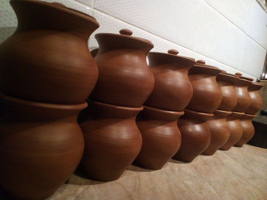 горшки для запекания, гончарная мастерская, производство керамики