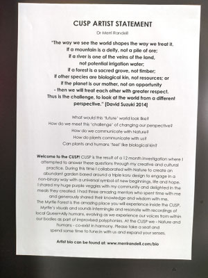CUSP exhibition statement