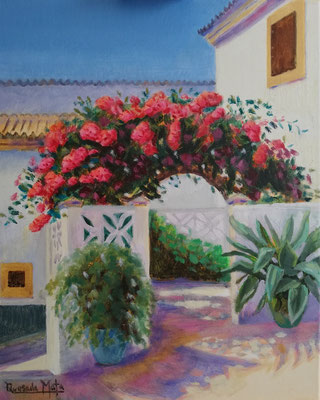 Rincón de Mallorca...Oleo sobre lienzo/ Corner of Mallorca. Oil on canvas