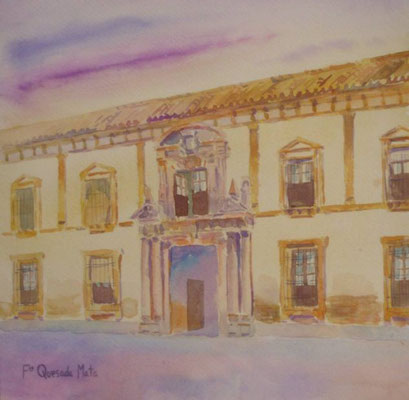 Palacio del Vizconde de Miranda -Acuarela sobre  papel Cartiera Magnani/Viscount de Miranda Palace-Watercolour on Cartiera Magnani paper