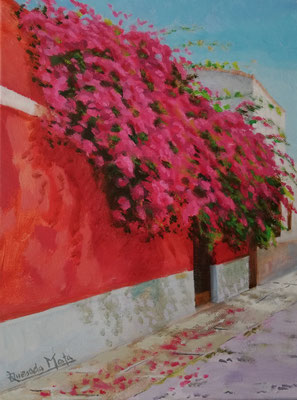 En  el barrio de S.Francisco.Oleo sobre lienzo/In the neighborhood of S.Francisco.Oil on canvas