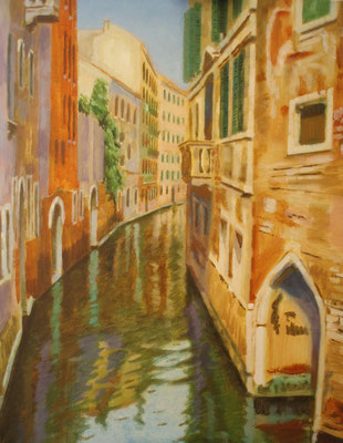 Canal de Sta.Maria Formosa-Oleo sobre lienzo/ Rio of St.Mary Formosa -Oil on canvas