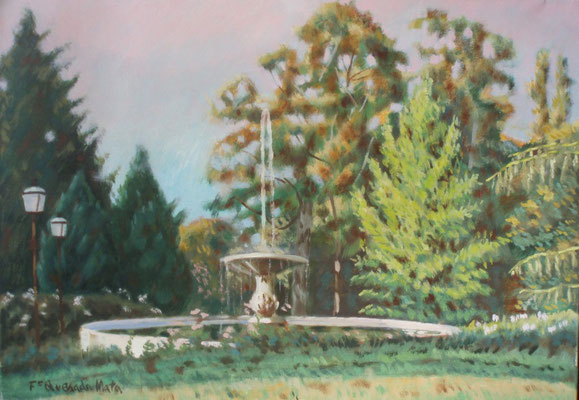 Jardin de Massari-Oleo sobre lienzo/ Massari Garden-Oil on canvas