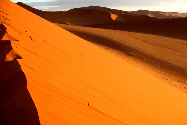 Sunrise at Sossusvlei Sand Dunes - Namib Desert