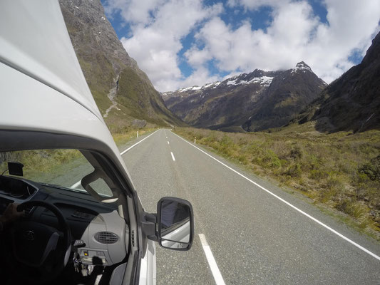Milford Sound Highway - Fiordland Nationalpark - South Island