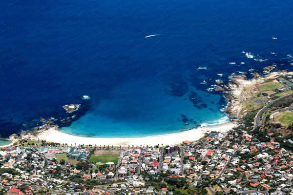 Camps Bay Beach - View from Table Mountain - Cape Town