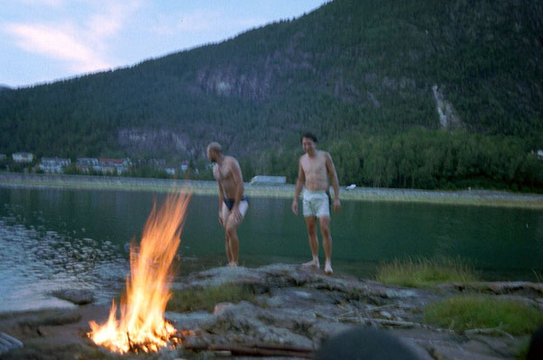 Camp and a swim - Near Andalsnes - Western Norway