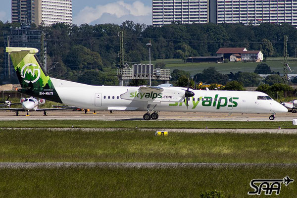 9H-MATI, Bombardier DHC-8-402Q, SkyAlps, 28.05.2024, Lutz Lehmann