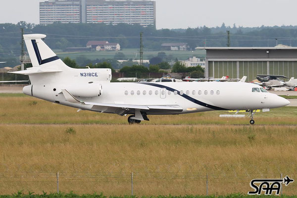 N318CE, Dassault Falcon 8X, Executive Jet Management, 15.06.2025, Peter Lutz