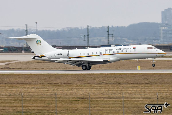 D2-ANH, Bombardier Global Express, Angola Government, 03.02.2025, Lutz Lehmann