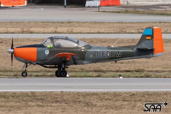 D-EDBW, Piaggio P.149D, Bundeswehr Flugsportgruppe Niederstetten, 23.02.2024, Lutz Lehmann