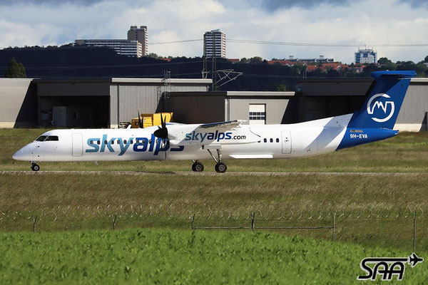 9H-EVA, Bombardier DHC-8-402Q, SkyAlps, 30.05.2024, Peter Lutz