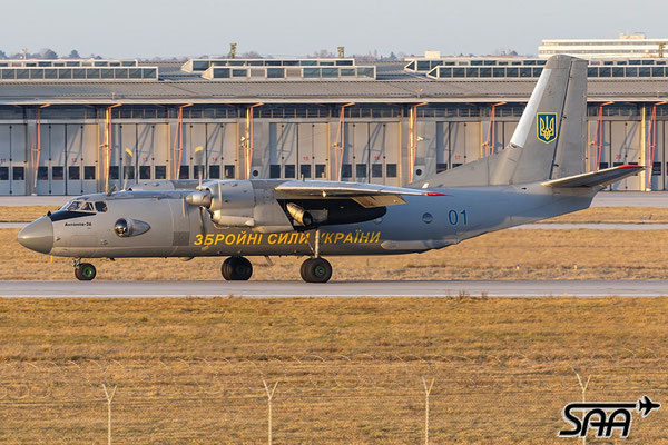 01BLUE, Antonov AN-26, Ukraine Air Force, 12.12.2025, Lutz Lehmann