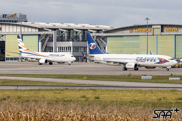 OK-TSD, Boeing 737-8Q8(WL), Smartwings / OK-TVX, Boeing 737-8Z9(WL), Smartwings, 02.10.2024, Lutz Lehmann