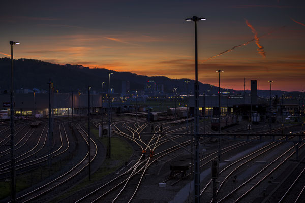 Eisenbahnromantik in Dietikon Richtung Westen