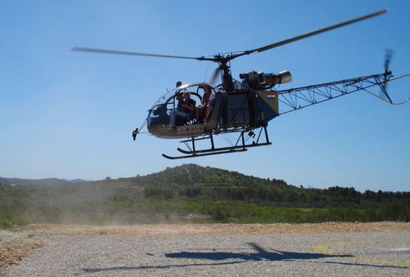 Croatia 2011 (flight over Cornati Islands, without doors, me on the back seat)