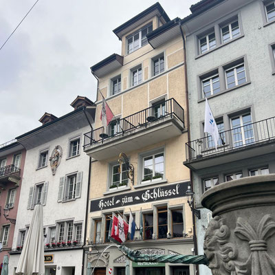 Das heutige Hotel Schlüssel war der erste Aufenthaltsort der Jesuiten in Luzern. (Bild: Vera Bergen)