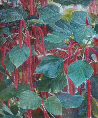 "立" 728×606㎜. egg tempera and oil on panel. 2022｜private collection