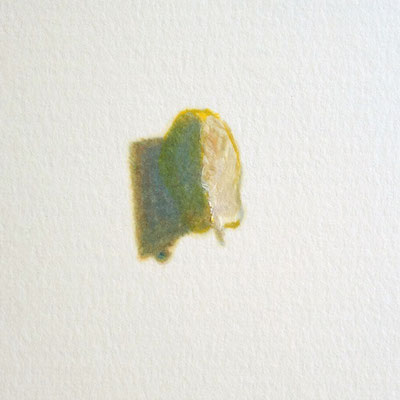 "近づく  未定" 　可変.  oil on paper.