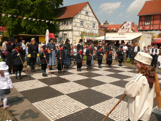 Aufstellung zum Lebendschach