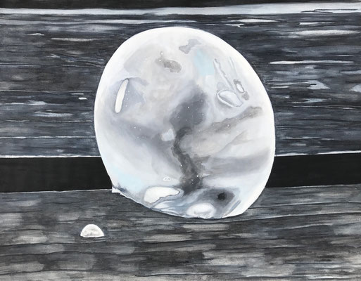 Frozen Drop / Canvas Paper 50x64cm