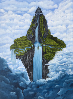Cloud Rock / Canvas Sheet 30x40cm