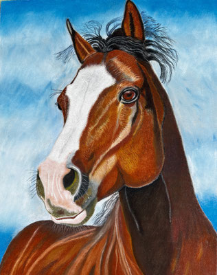 Ginger: PanPastel / Pastel Pencils on Pastelmat 24x30cm