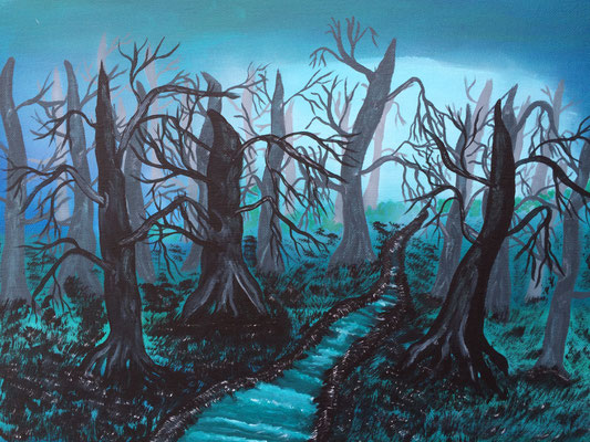 The Dancing Trees / Canvas Sheet 30x40cm