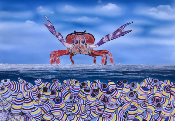 Don't touch! - All mine!: Airbrush/Faber Castell Polychromos on Fabriano Artistico 300g 35.5 x 51cm