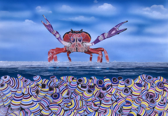 Don't touch! - All mine!: Airbrush/Faber Castell Polychromos on Fabriano Artistico 300g 35.5 x 51cm