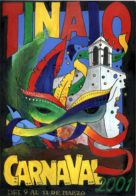 2001-Cartel GANADOR Carnaval TINAJO