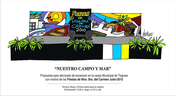 2010 Escenario Fiestas Ntra. Sra. del Carmen -Teguise