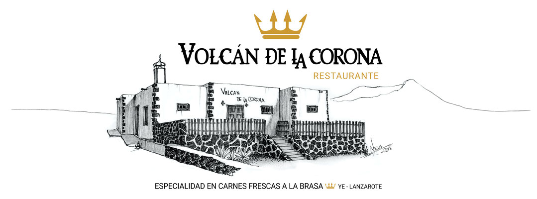 2018 Dibujo para Restaurante Volcán de La Corona en Ye - Lanzarote